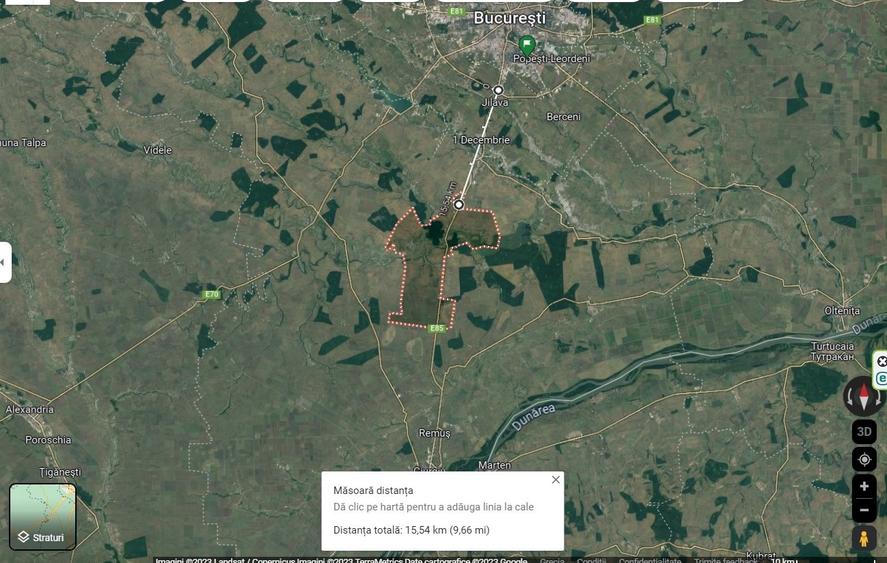 Teren de vanzare Calugareni Judetul Giurgiu