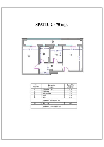 Spații moderne de birouri , suprafete 70 - 121 mp, PARCARE PROPRIE, cladire 2026