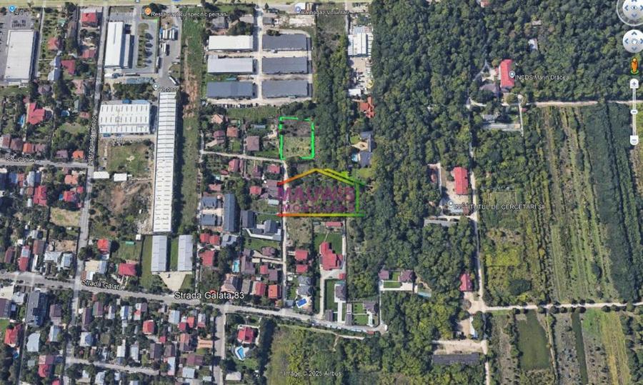 Vand teren 1212mp, intravilan in Voluntari strada Galata nr 83.