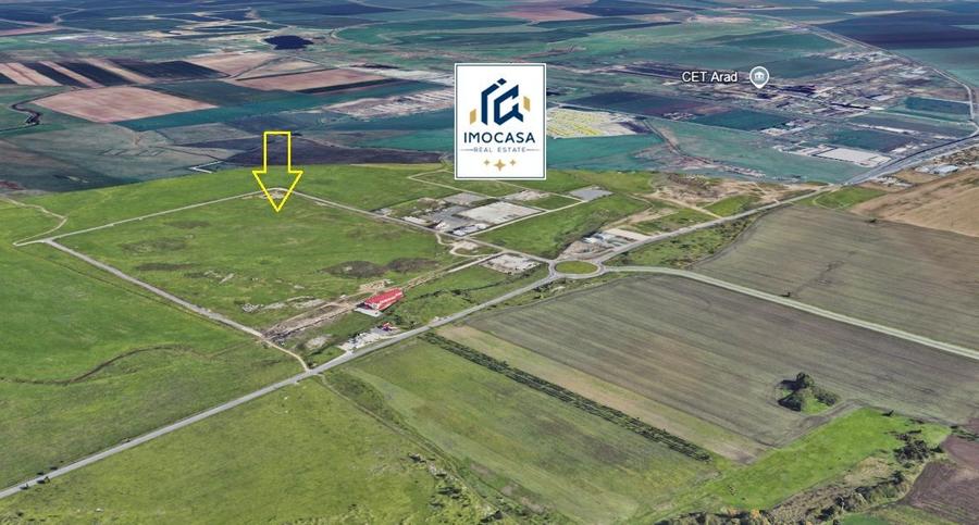 Teren de vânzare Intravilan PUZ aprobat, Centura Nord, Z.I. West Arad