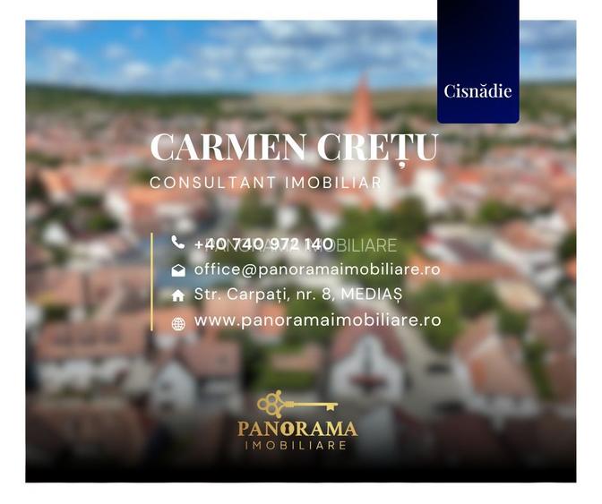 Casă cu grădină proprie, garaj, pivniță și teren în centrul Cisnădiei - 21