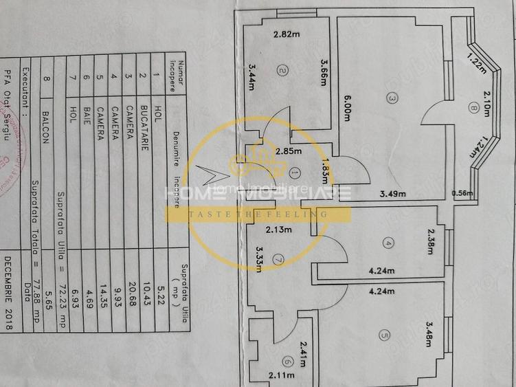 Apartament 3 Camere Decomandat Esplanada Nicolina Etaj 1 78 MP BLOC 1990 - 3
