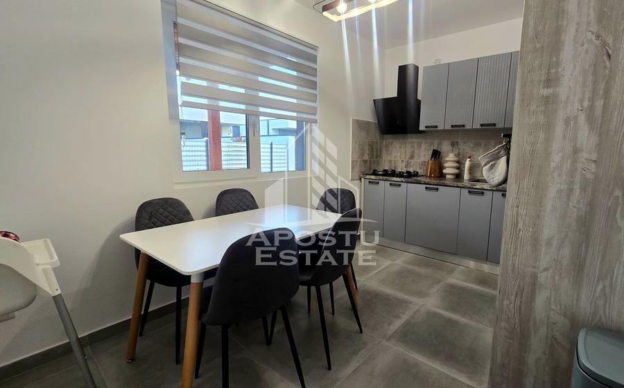 Duplex mobilat de vanzare, 3 camere si 2 bai, Mosnita Veche