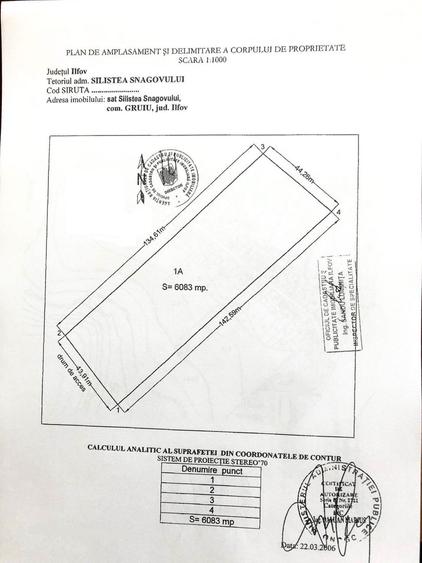 Super oferta ! Silistea Snagovului, langa lac, 6.083 mp. teren construibil