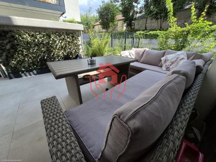 DNA GHICA (Azuga Residence)-3 camere semi/mobilat, curte privata, parcare, club!