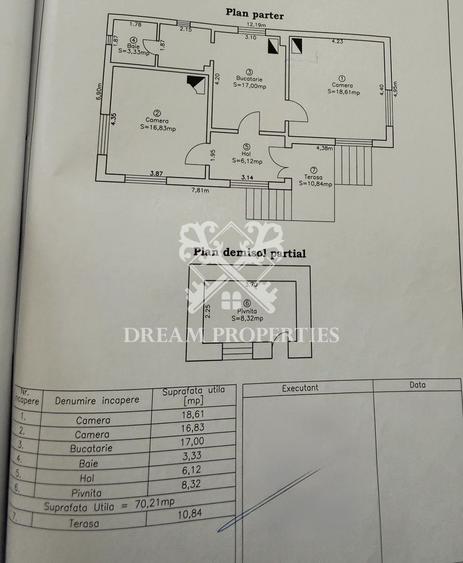 Casa individuala, teren 626 mp, zona centrala Apahida