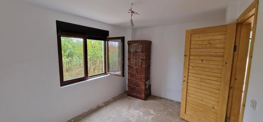 Casa de vanzare in comuna Plopu, in zona superba de deal cu vedere la padure