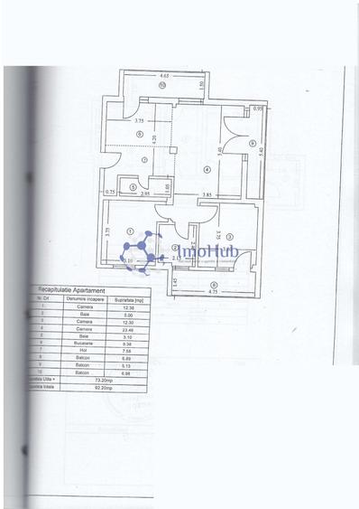Apartament 3 camere, 92 mp, Cuibul Verde – Copou