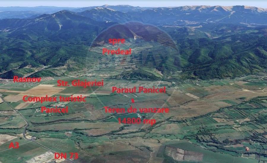 Teren Rasnov zona Glajerie-14800mp extravilan