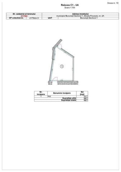 Spațiu Comercial 18.7mp | De Inchiriat | Str. Ficusului | Comision 0% - 8