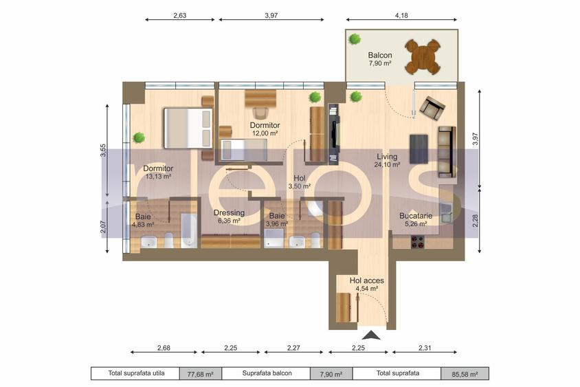 INCHIRIERE 3CAMERE | ONE ELIADE | ULTRAFINISAT | PARCARE | TERASA 10MP