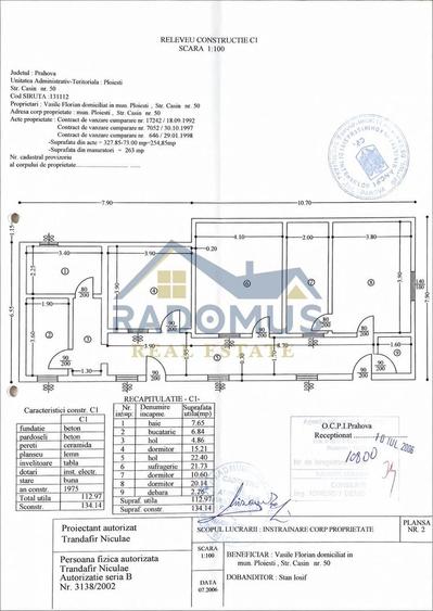 Casă Ploiești – 215 Mp Utili | Strada Cașin | Teren 255 Mp | Renovat