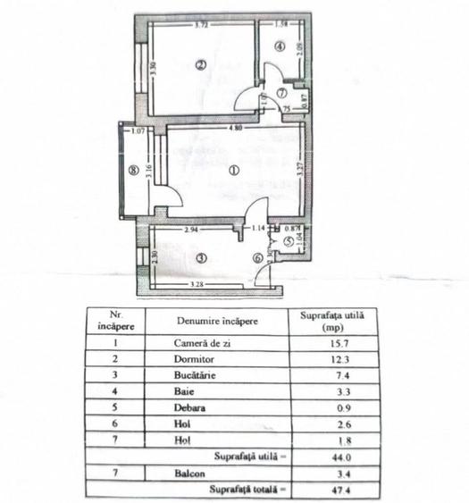 2 Camere 47mp Spitalul Județean Gaze - 8