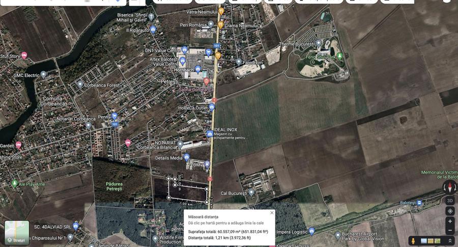 OPORTUNITATE INVESTITIE teren deosebit autostrada/DN1