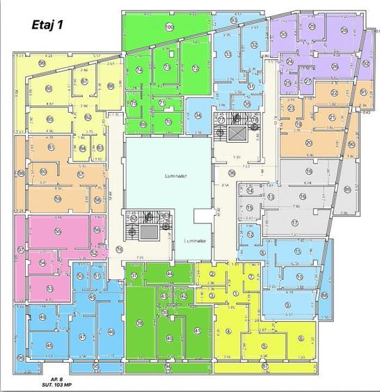 Tomis Nord - Vanzare apartament decomandat cu 3 camere, bloc nou.