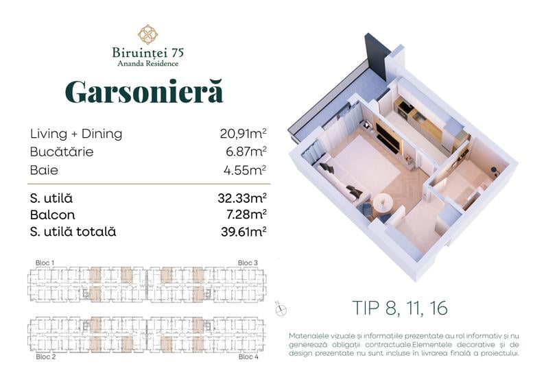 5 minute Metrou Berceni DIRECT Dezvoltator ANANDA RESIDENCE Biruintei 75