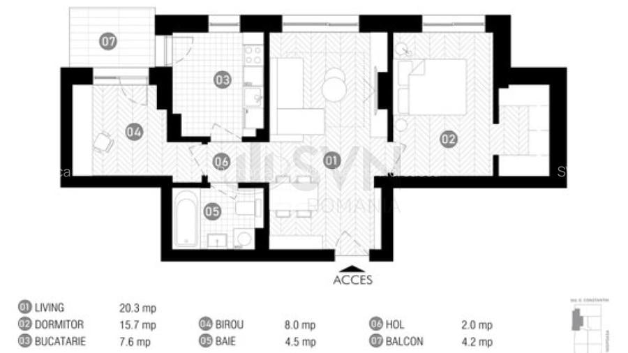 REA1028804 Apartament 3 camere Baneasa - 6