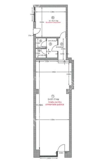 Spatiu comercial cu destinatie alimentatie publica zona Balcescu - 3
