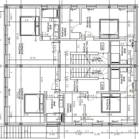Casa noua , D+P+E+M, cu 5 camere, garaj dublu, in Dambu Rotund!