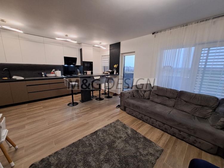 3 camere  bloc nou, 80 mp utili , balcon de 20 m