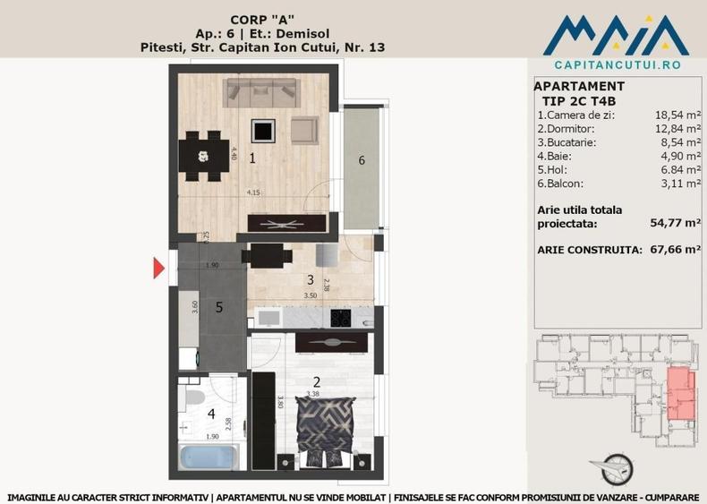 Apartament 2 Camere, Finisaje Premium, Pitesti, Langa Padure, Central