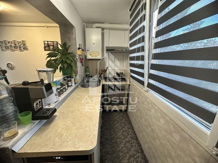 Apartament cu 3 camere, zona Buziasului, 55 mp, Centrala proprie