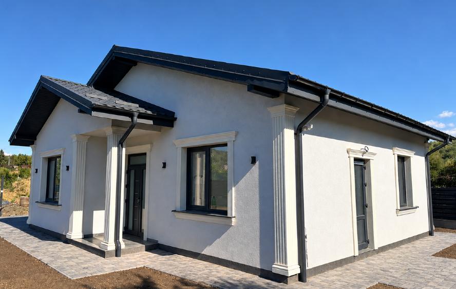 Casă nouă cu 3 camere, teren de 450 mp