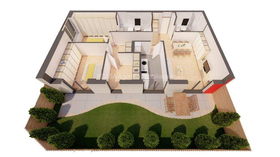 Singurul apartament NOU cu gradina proprie la ARED Comision 0 - 2
