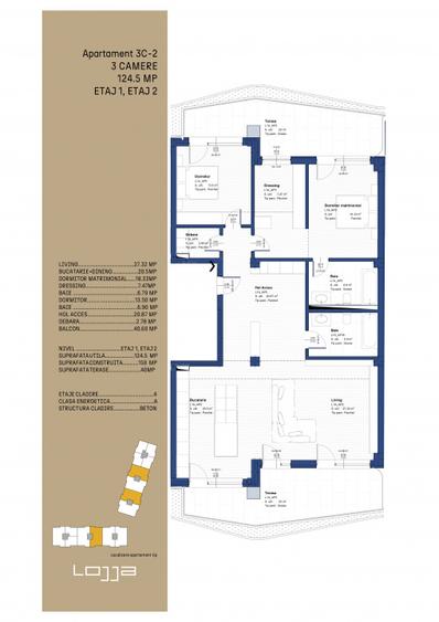 Apartament de lux 165 mp, 3 camere Copou-Lojja. comision 0%