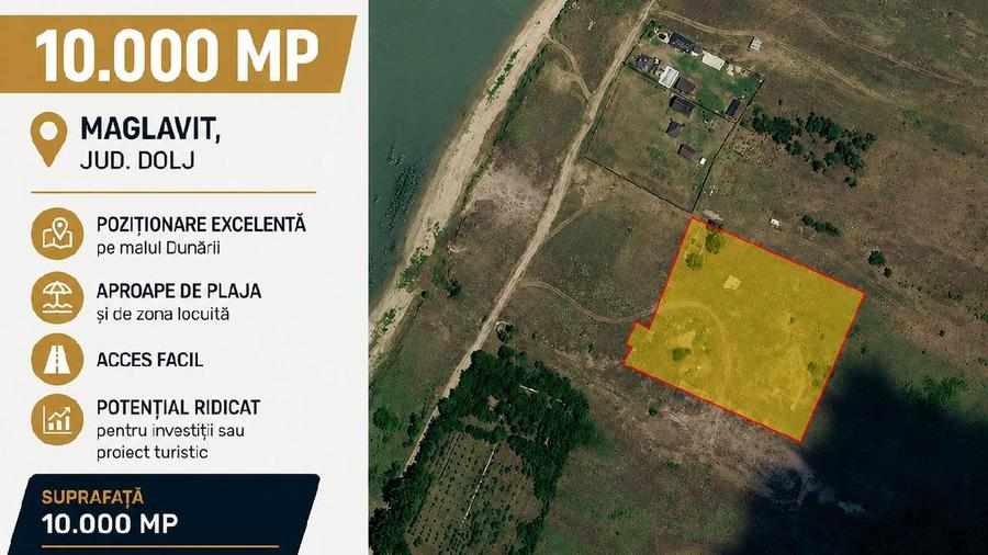 Teren extravilan 10.000 mp ~ Maglavit ~ Dolj