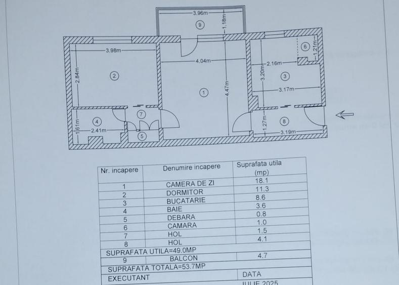 2 camere Prundu , SemiDecomandat / LIBER , finisaje clasice !