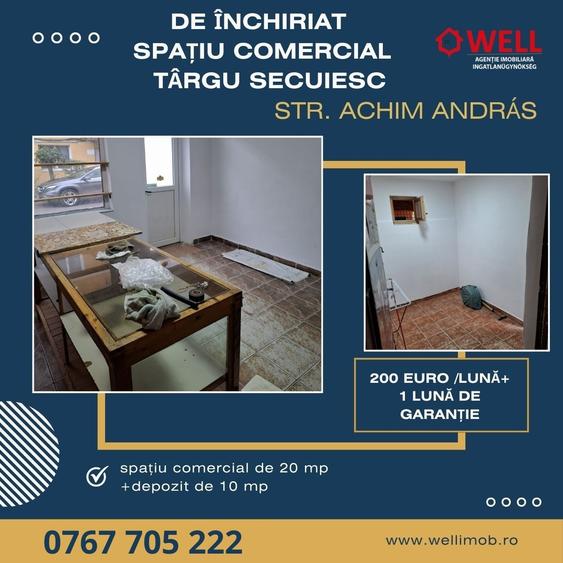 De închiriat spațiu comercial în Târgu Secuiesc!