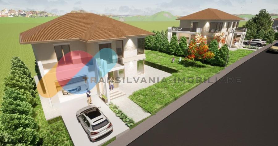 Casa individuala 191 mp cu garaj si terasa, Chinteni