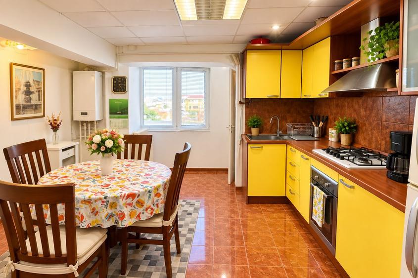 Central apartament spațios transformat din 4 camere