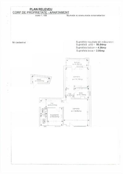 Apartament 64 mp, et 2