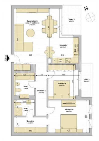 Apartament 3 camere de vanzare in Gheorgheni, Cluj Napoca