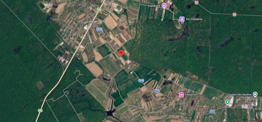 Teren intravilan 3.106 mp, Izvorani, deschidere 148 ml la str. Complex Olimpic