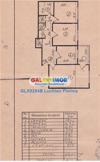 Apartament 3 camere, an 1984, et.3, bloc reabilitat I Fizicienilor