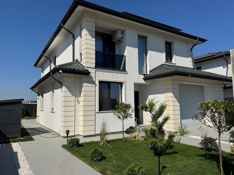 Vila Tunari ECO, POMPA de caldura si PANOURI Fotovoltaice si GARAJ