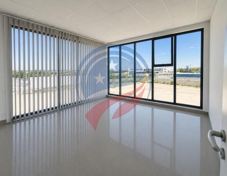 Hala Parter + Etaj 590 mp , 6 birouri, de inchiriat zona Centura de Nord