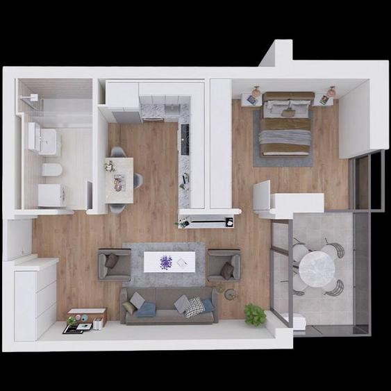 Aviației City Point Faza 2 Apartament 2 camere Prima Închiriere