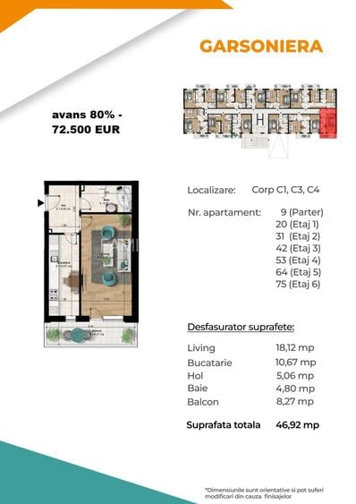 Metrou Berceni 400m - 2 camere 63.2mp bloc nou 2026 - 10