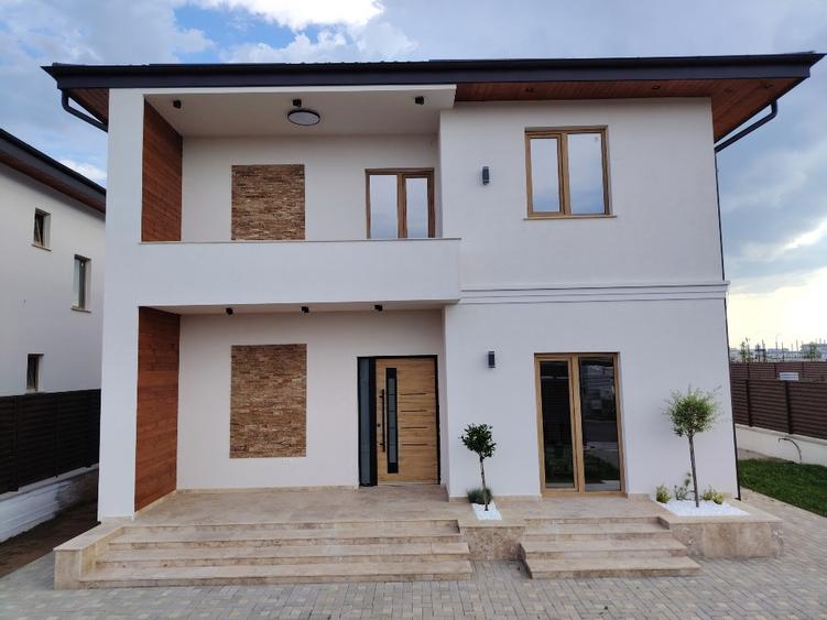 Vila Dobroiesti 5camere, 3 bai, cartier rezidențial, strada Asfaltata