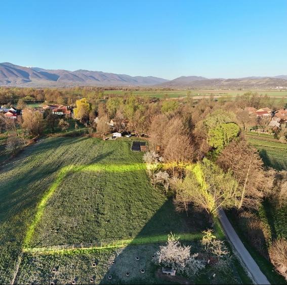 Teren intravilan 2.000 mp de vânzare – Cârnești, Țara Hațegului | vedere Retezat
