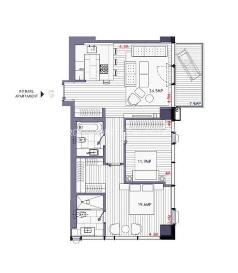 One Mircea Eliade, apartament cu vedere spre lac - 11