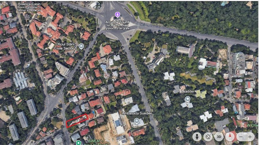 Spatiu comercial cu teren Arcul de Triumf