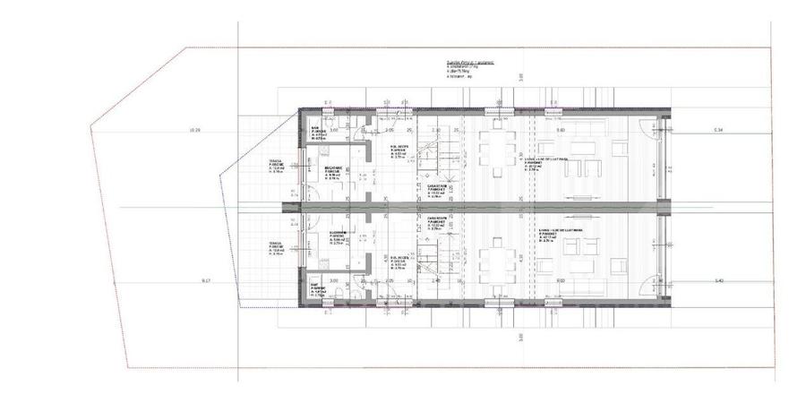 Duplex semifinisat avansat, teren 251 mp, calitate superioara
