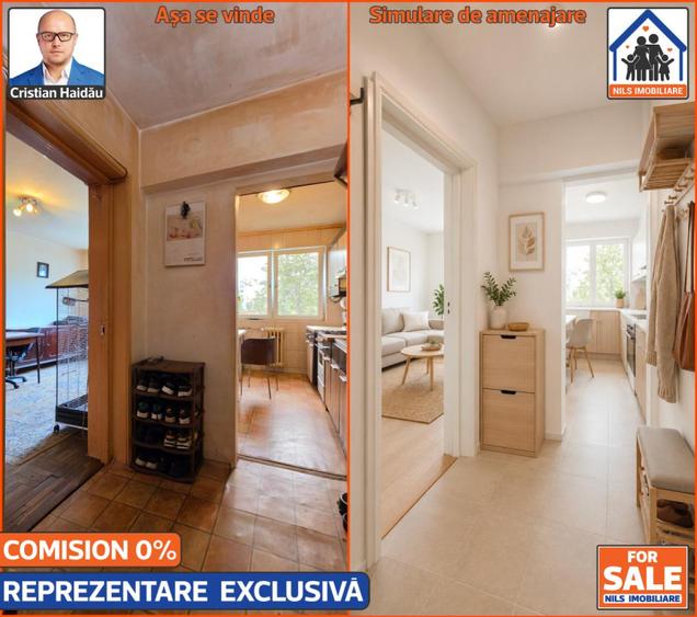 Apartament cu 3 camere si balcon in Titan | Comision 0!