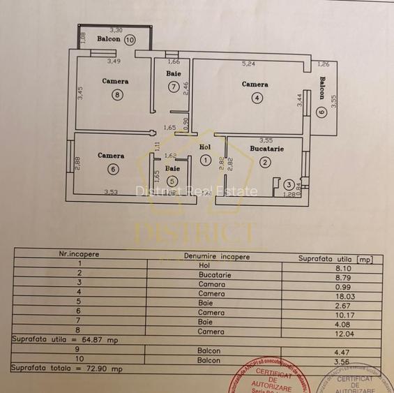Apartament decomandat cu 3 camere | Aradului - 16