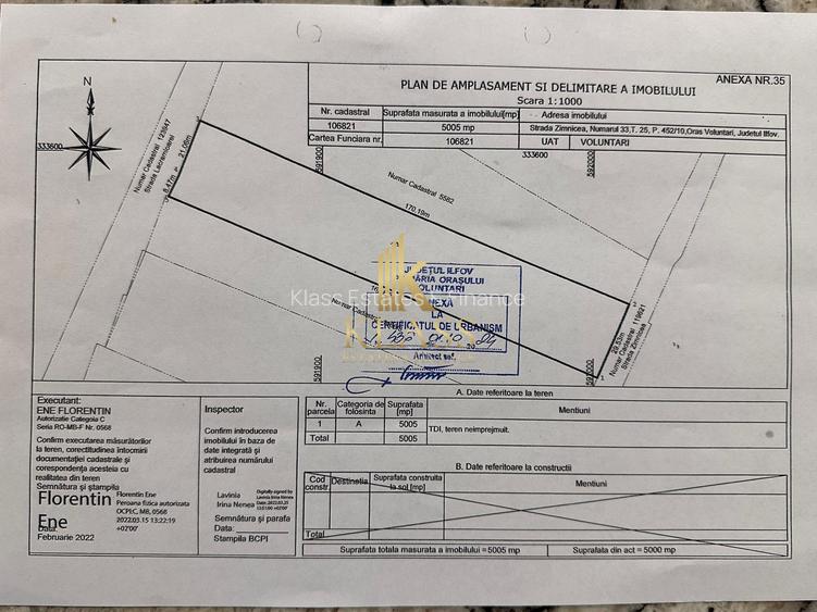 Teren Intravilan de Vânzare Voluntari | 5.005 mp | Lângă A3 | Ideal Dezvoltator - 2